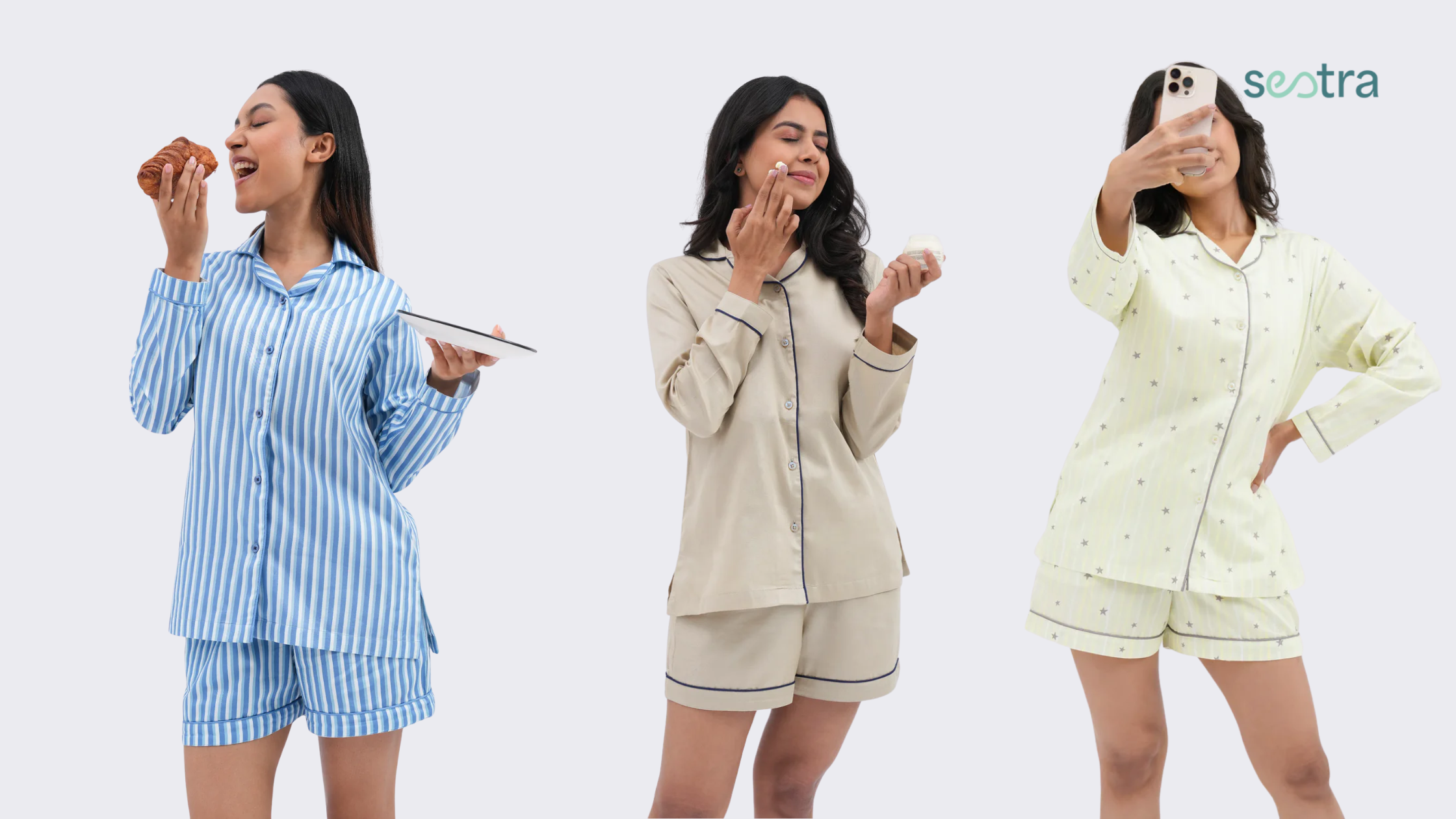 Pajama shorts sets