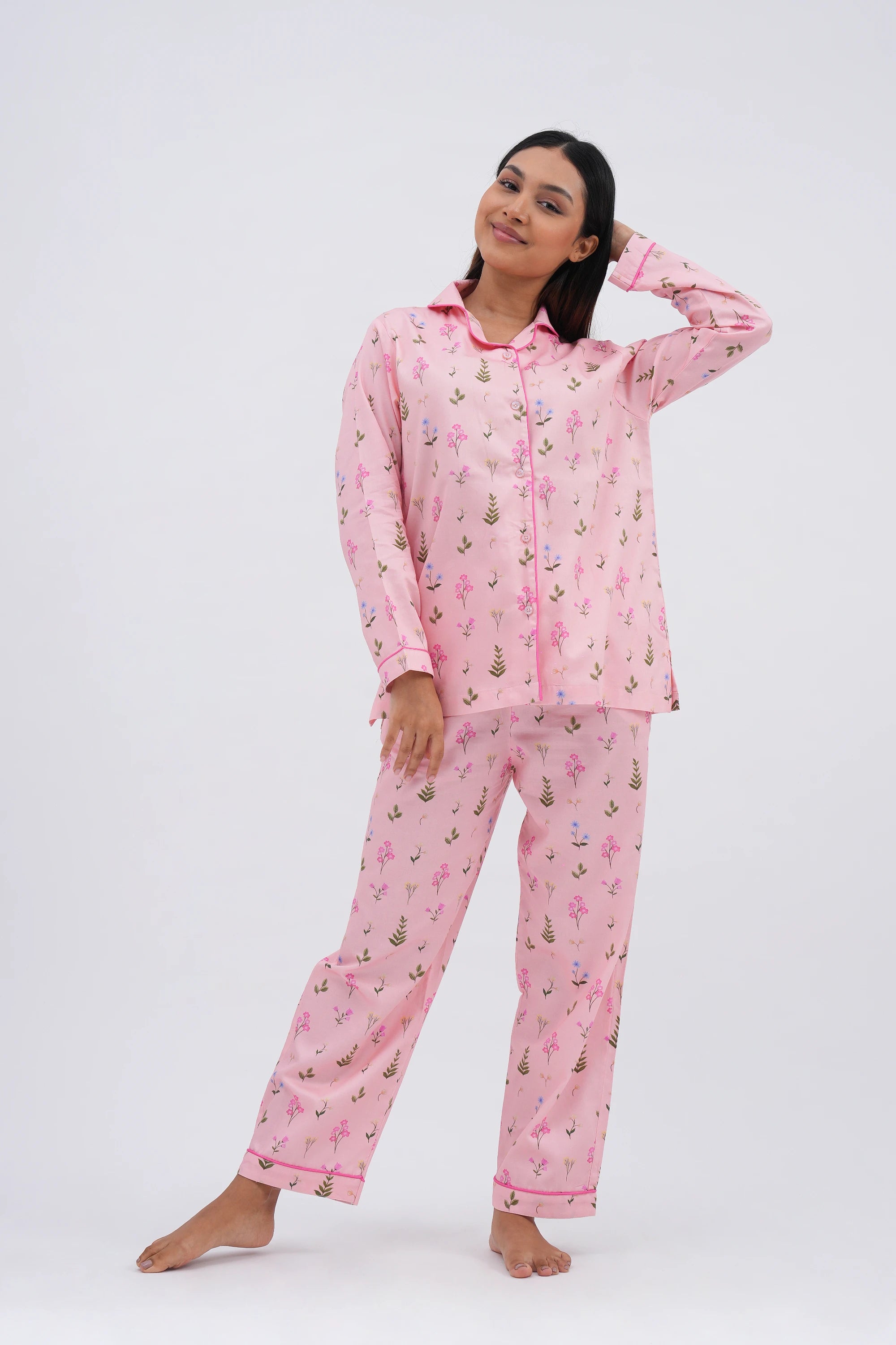 floral bloom bra-less top (full sleeves)