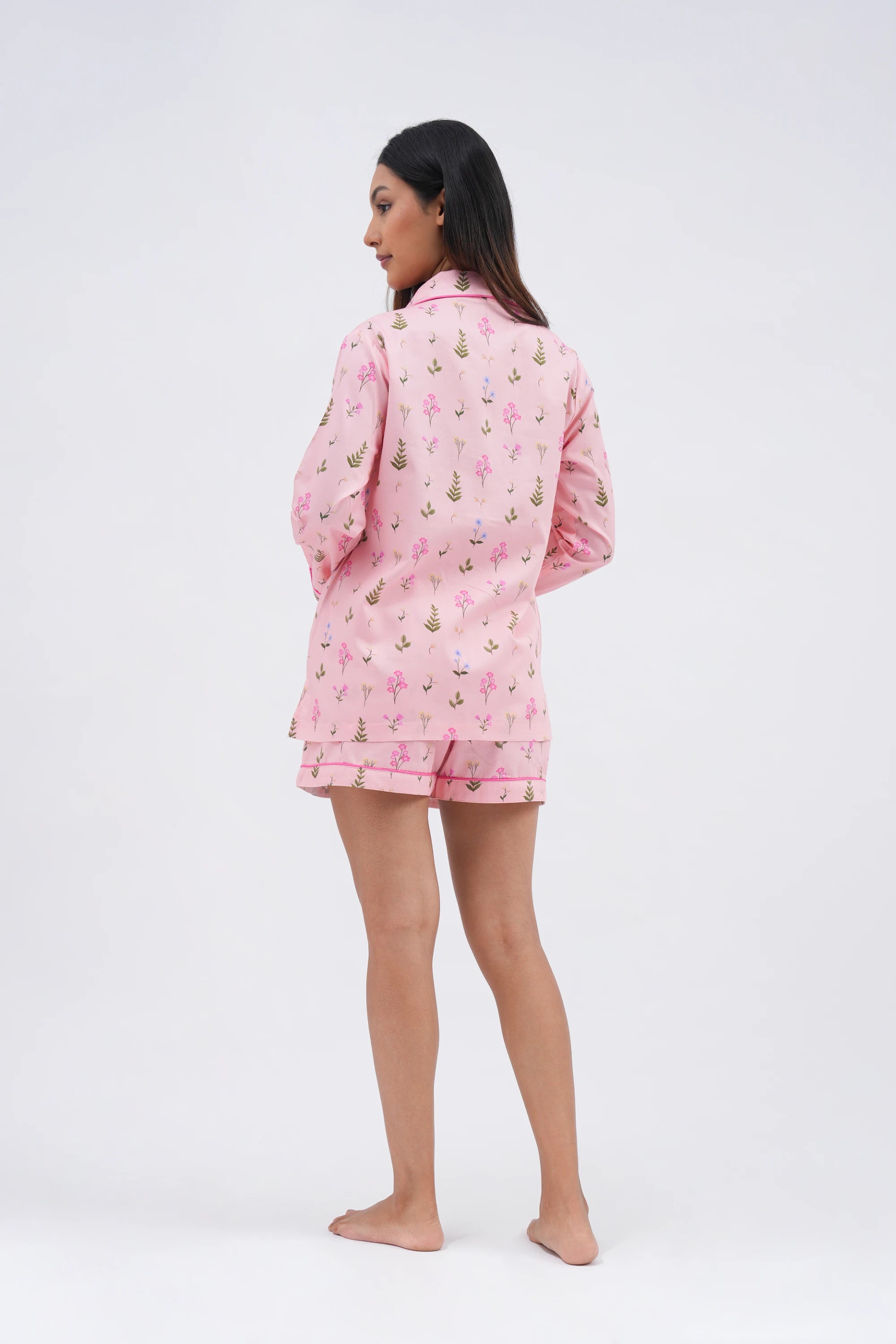 floral bloom bra-less top (full sleeves)