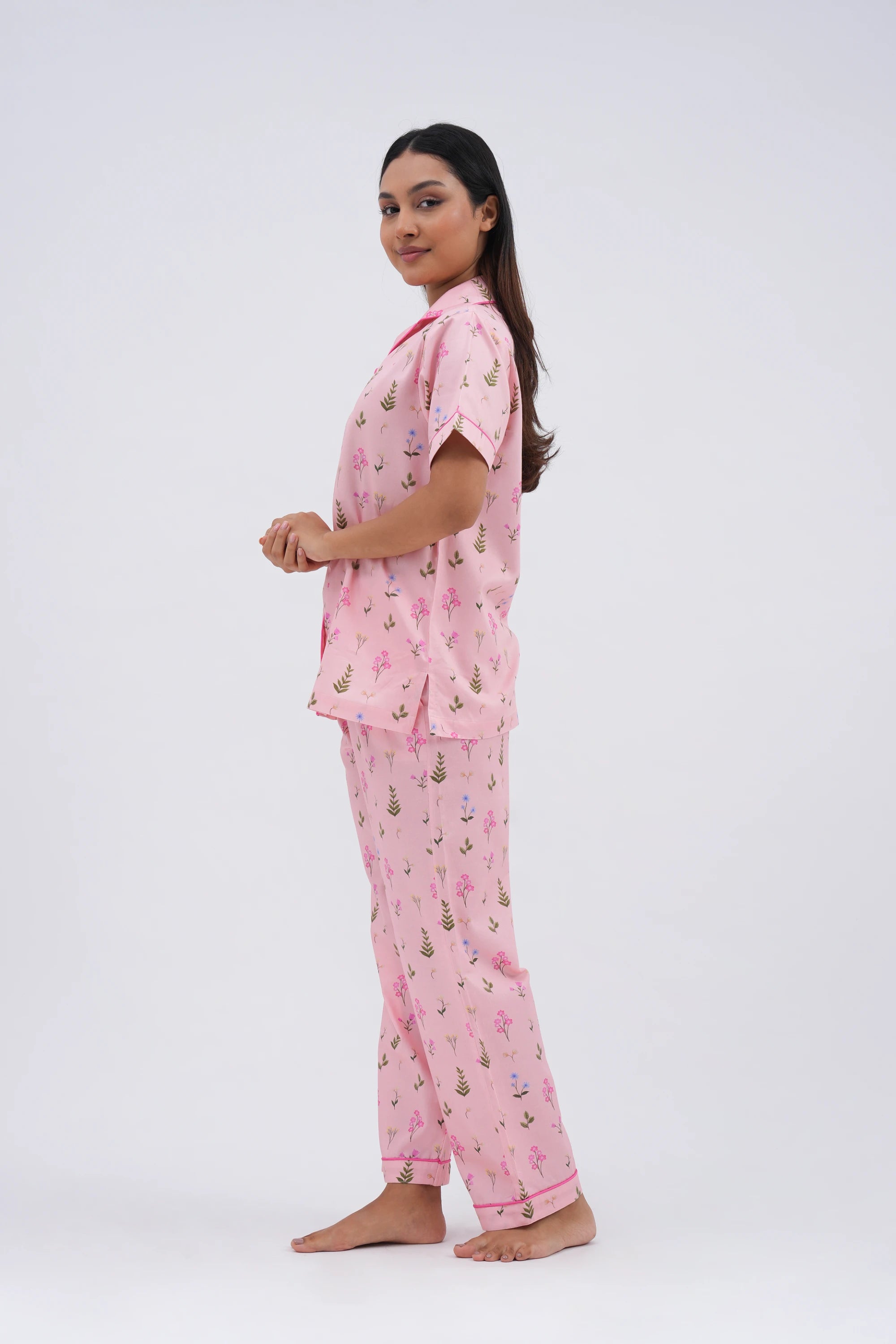 floral bloom bra-less top (half sleeves)