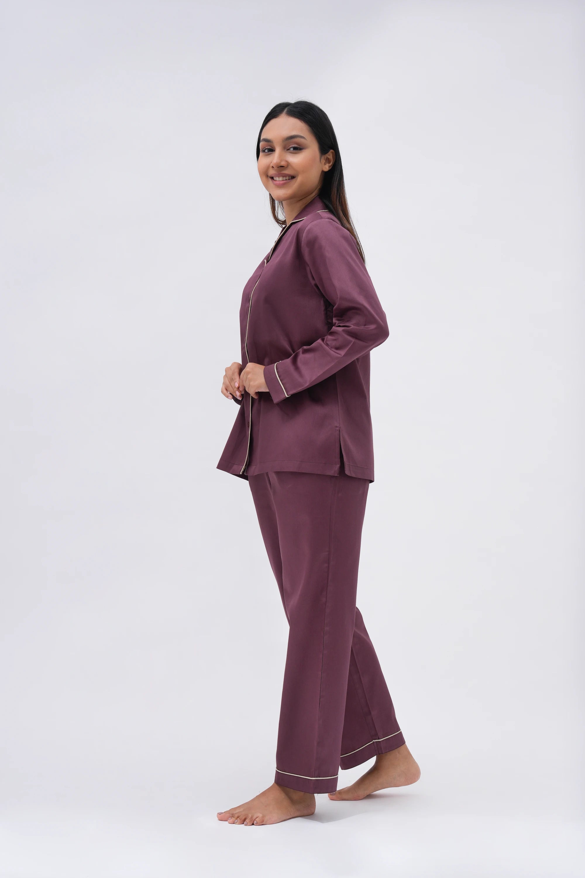 wine down bra-less top (full sleeves)