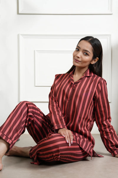cocoa crush bra-less pyjama set