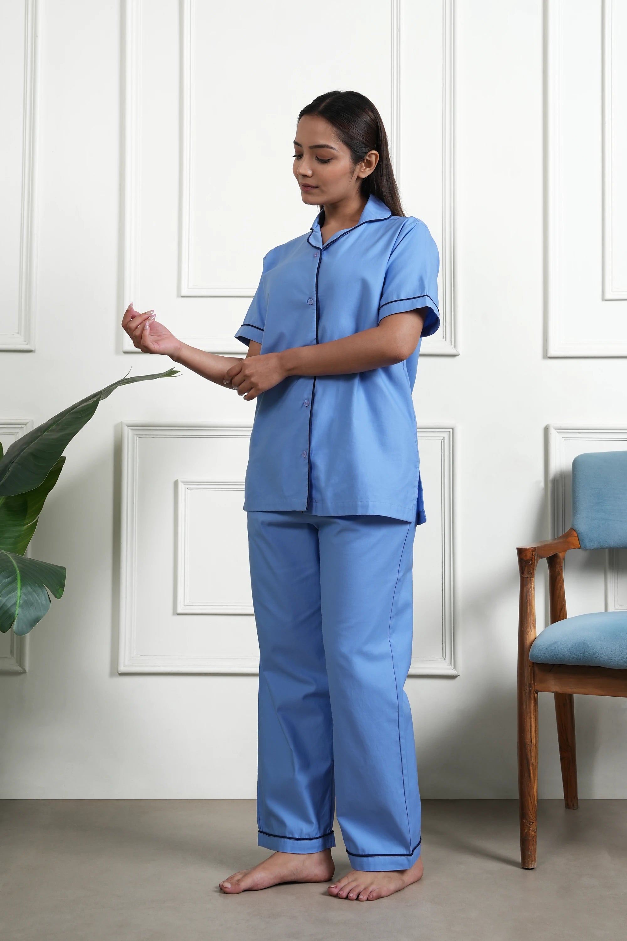 cool haze bra-less pyjama set