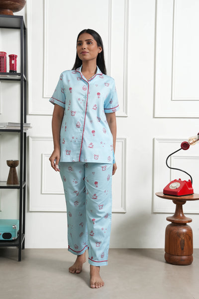 doodle dreams bra-less pyjama set
