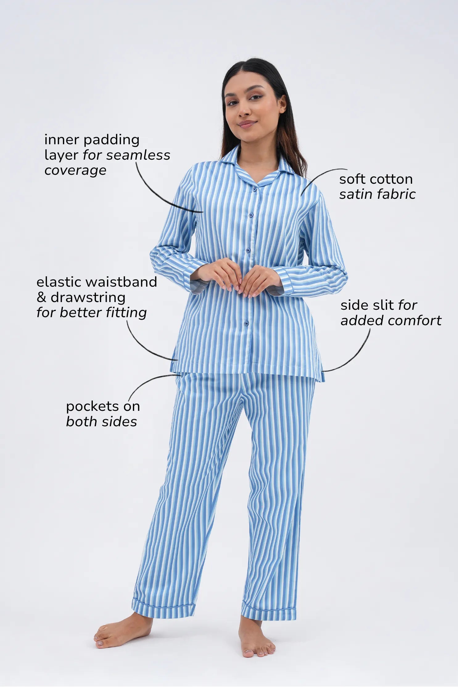 morning dew bra-less pyjama set