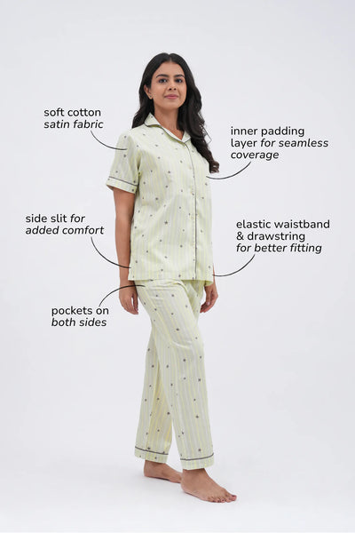 starry dreams bra-less pyjama set