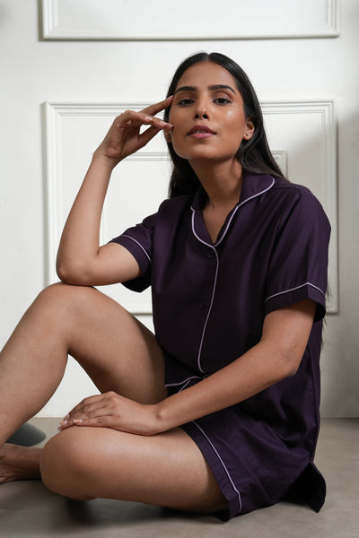 berry calm bra-less top (half sleeves)