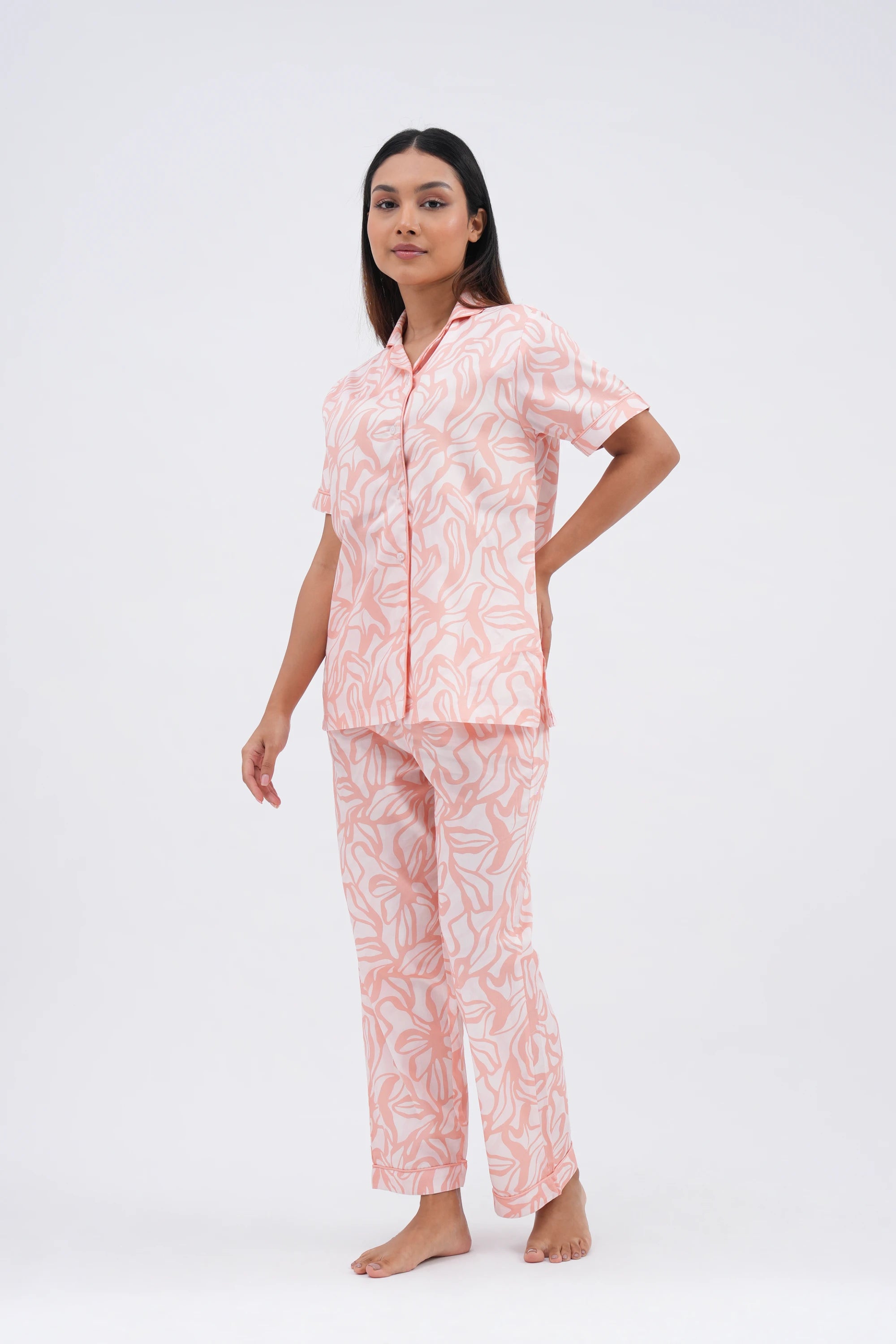 coral cloud bra-less top (half sleeves)