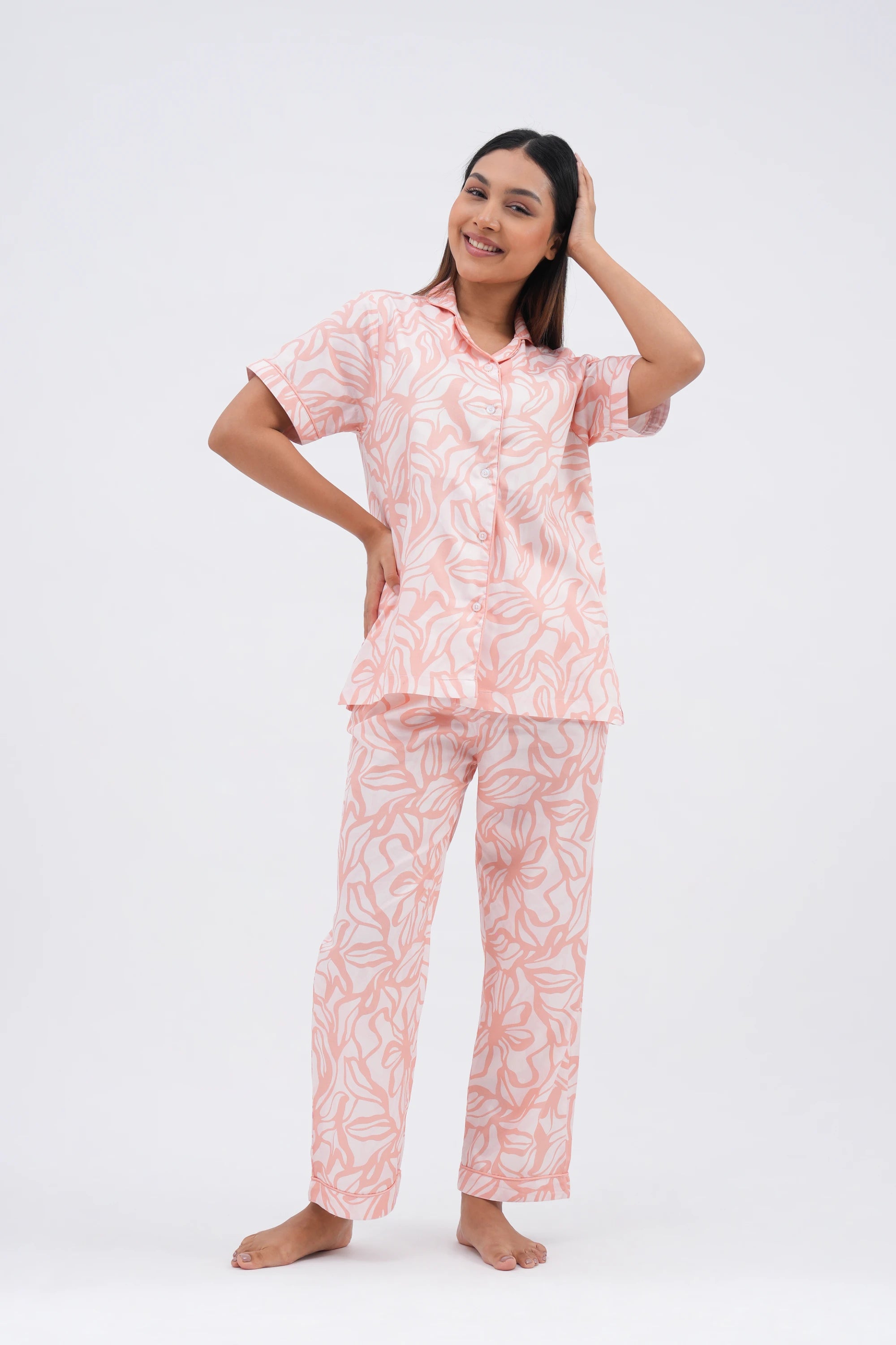 coral cloud bra-less top (half sleeves)