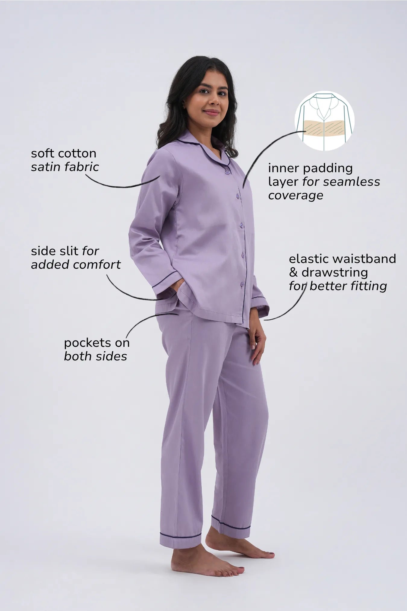 Fairy dust bra-less top and pyjama set