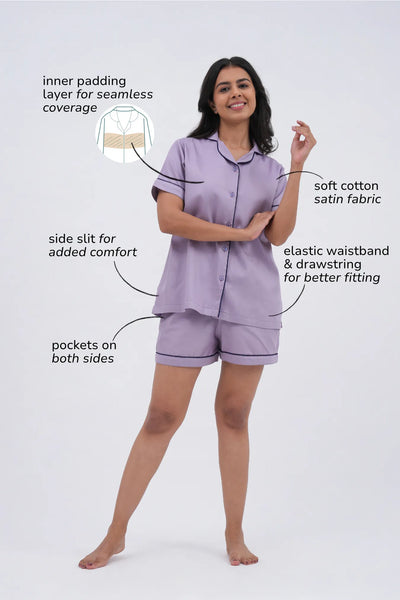 Fairy dust bra-less shorts set