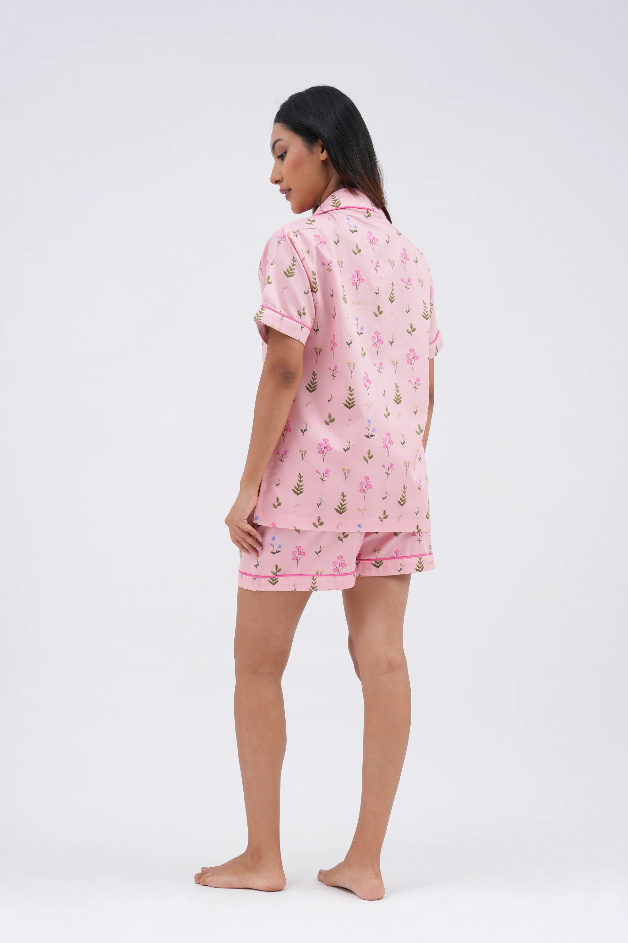 floral bloom bra-less top (half sleeves)