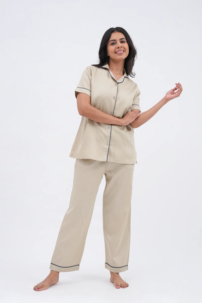 A beige Sestra Latte Love pyjama set