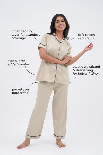 latte love bra-less pyjama set