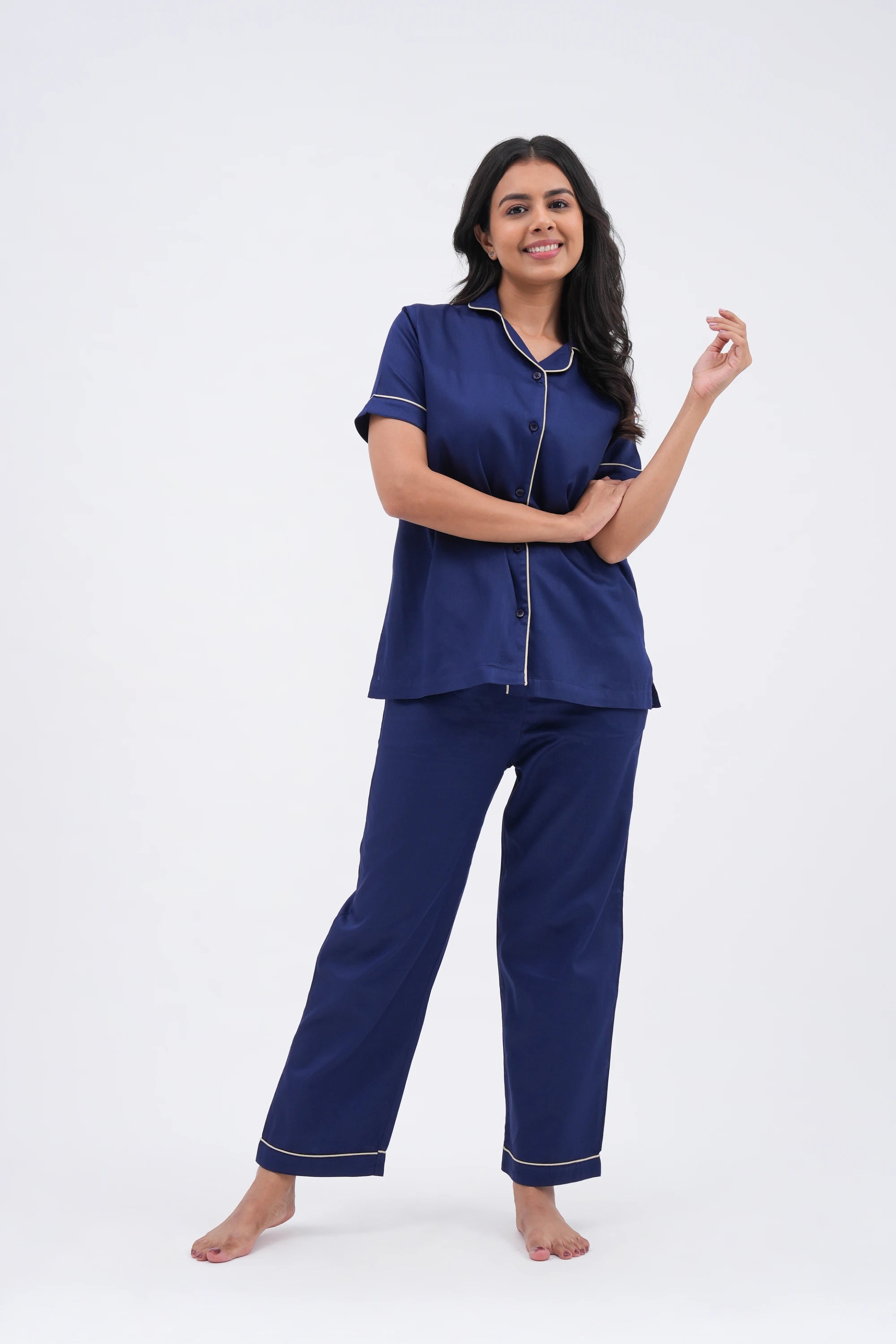 midnight sky bra-less top (half sleeves)