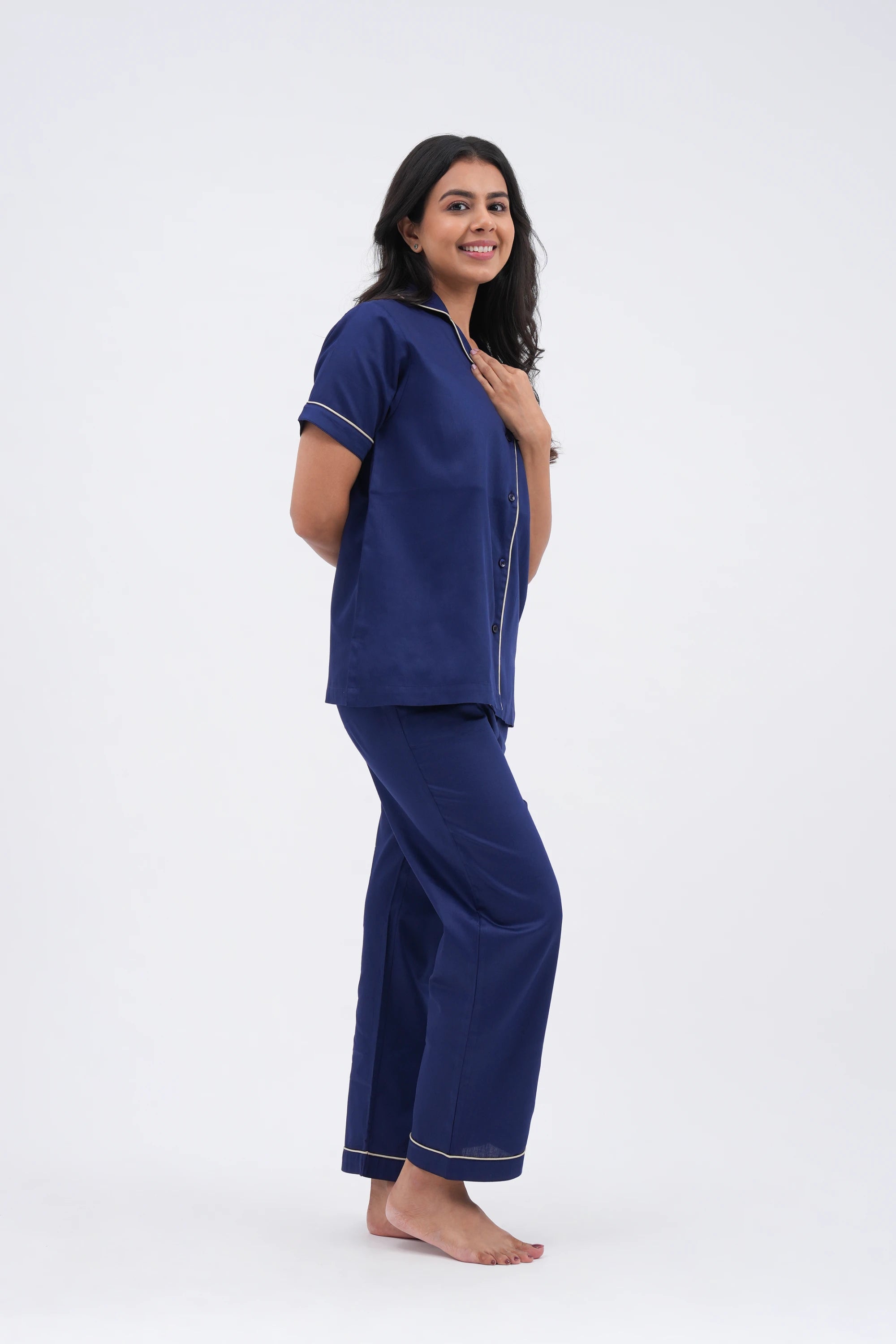 midnight sky bra-less top (half sleeves)