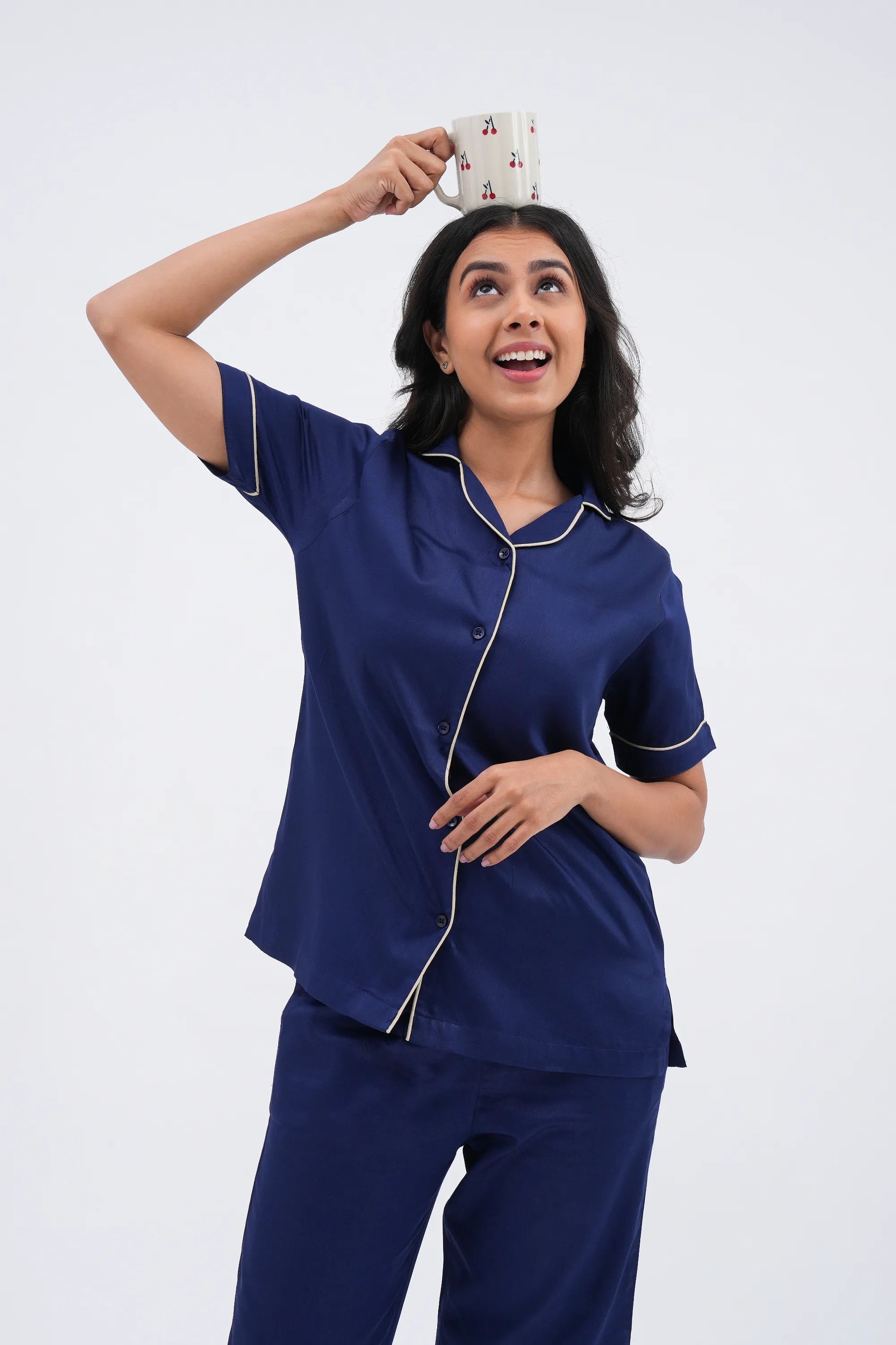 midnight sky bra-less pyjama set